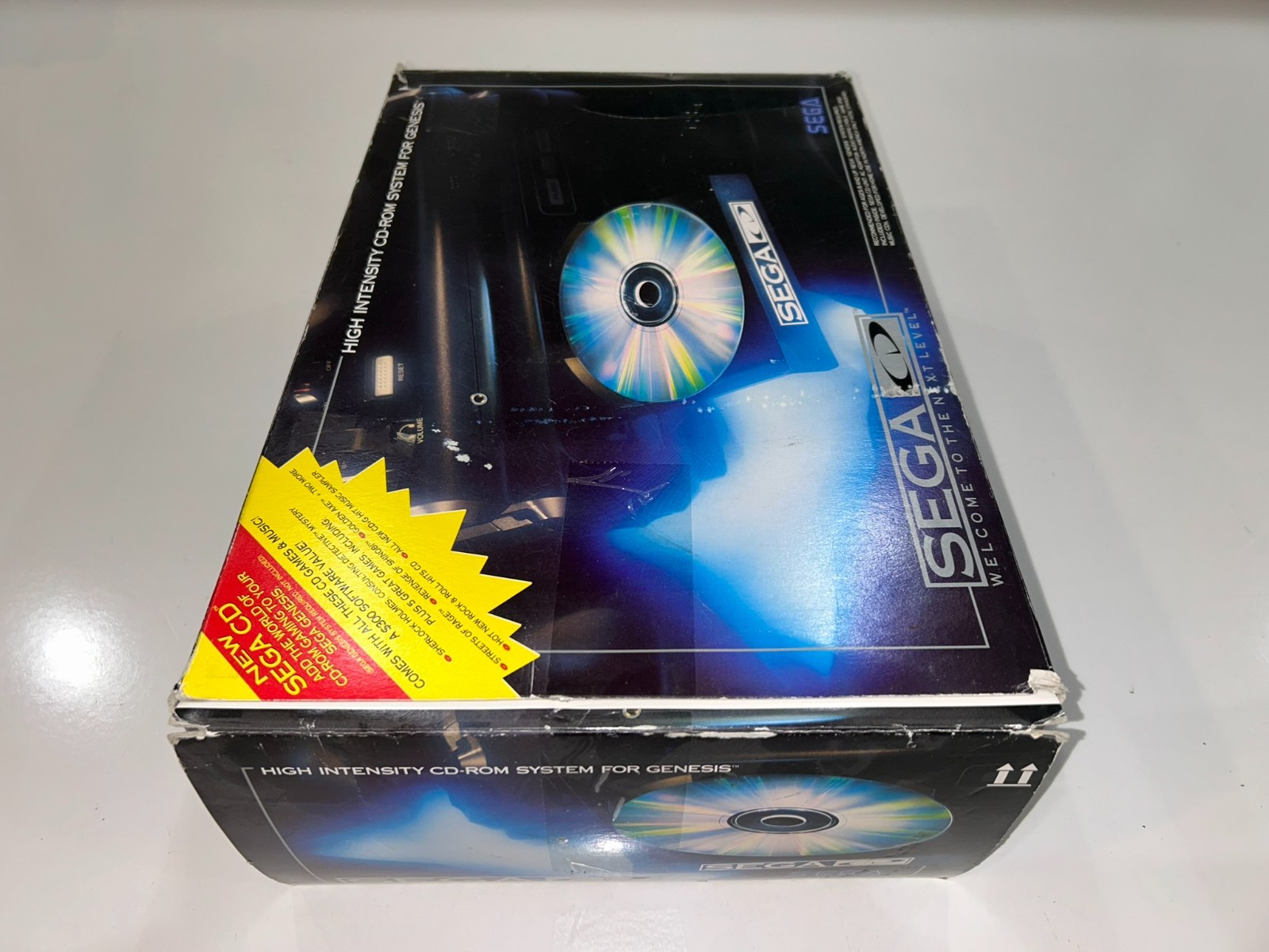 Sega CD Model 1 CIB Genesis System Console Add On Complete in Box Tested Clean!