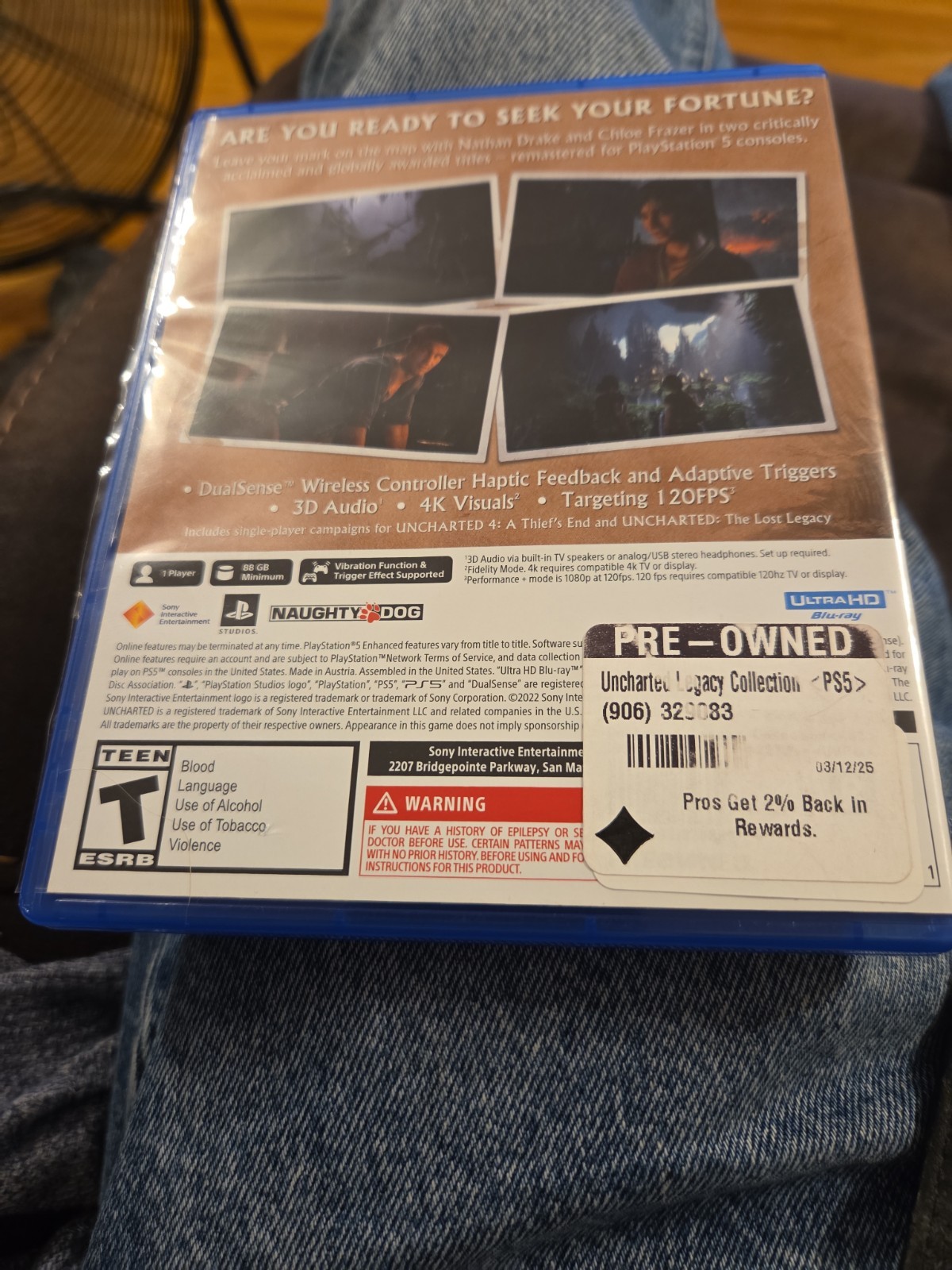 Uncharted – Legacy of Thieves Collection Remastered Game For PS5 Playstation 5