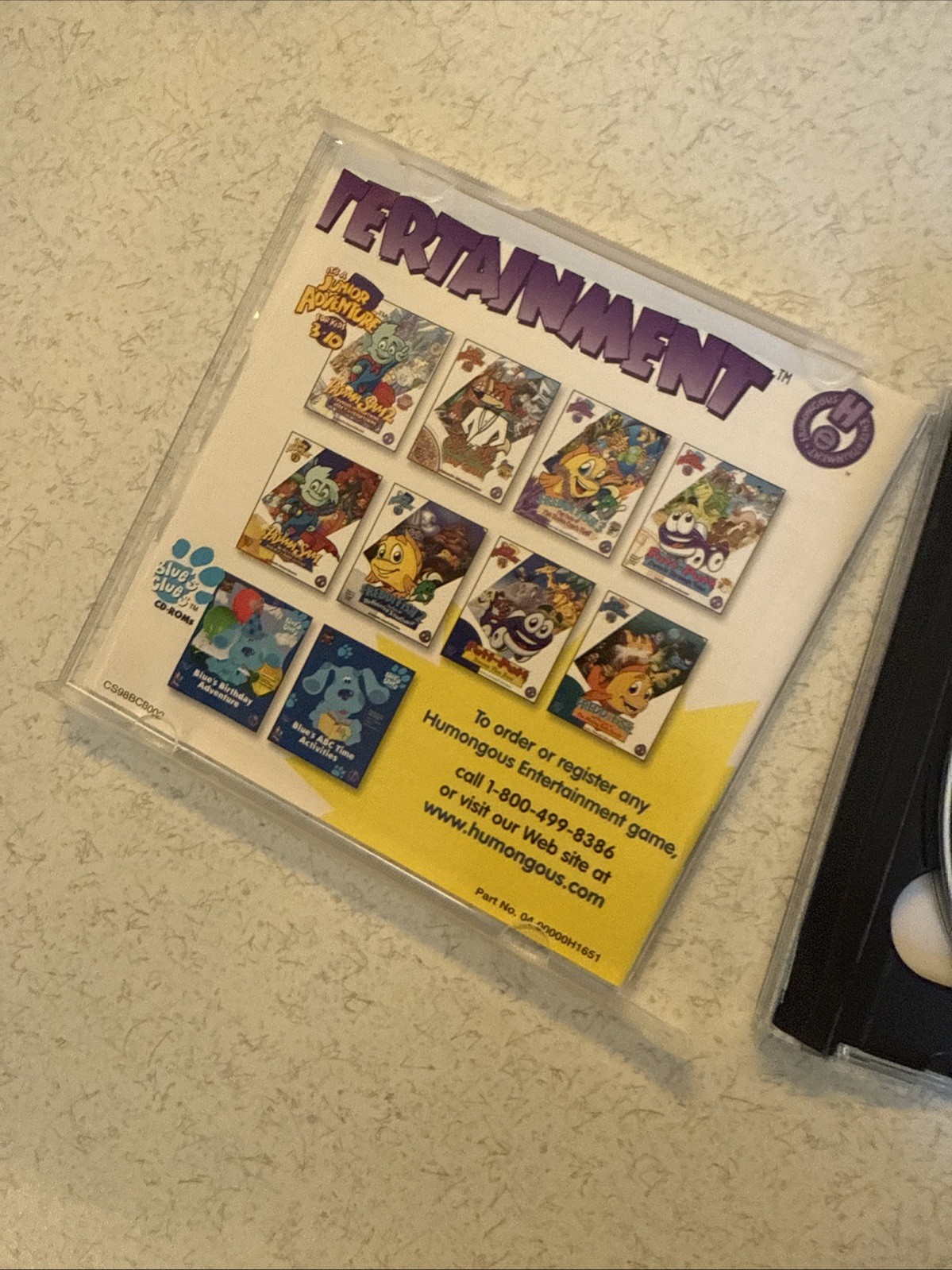 Vintage Blue’s Clues: Blue’s Birthday A Learning Adventure Windows/Mac 98 2 Disc
