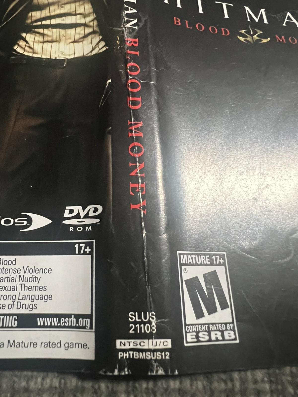HITMAN BLOOD MONEY – Sony Playstation 2 – Cover Art Only : No Game