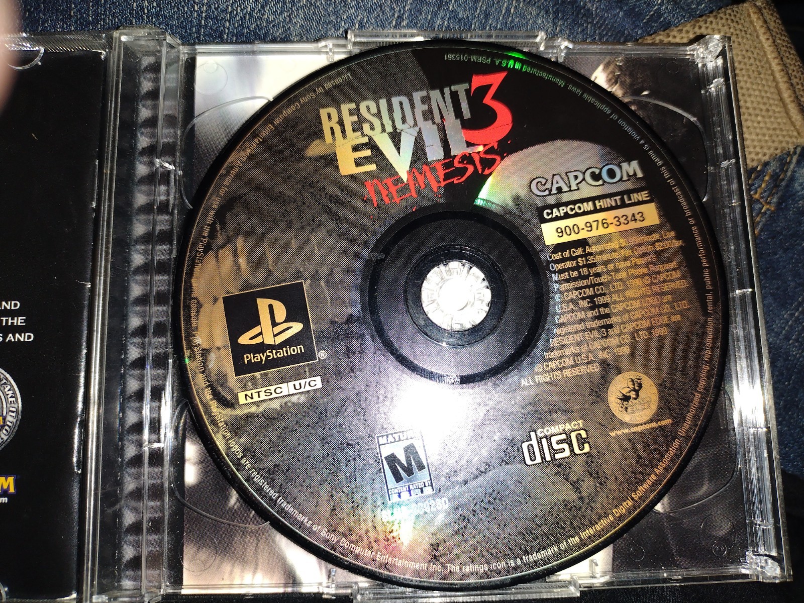 Resident Evil 3 Nemesis (PlayStation 1 PS1 Sony) Black Label CIB Complete Tested