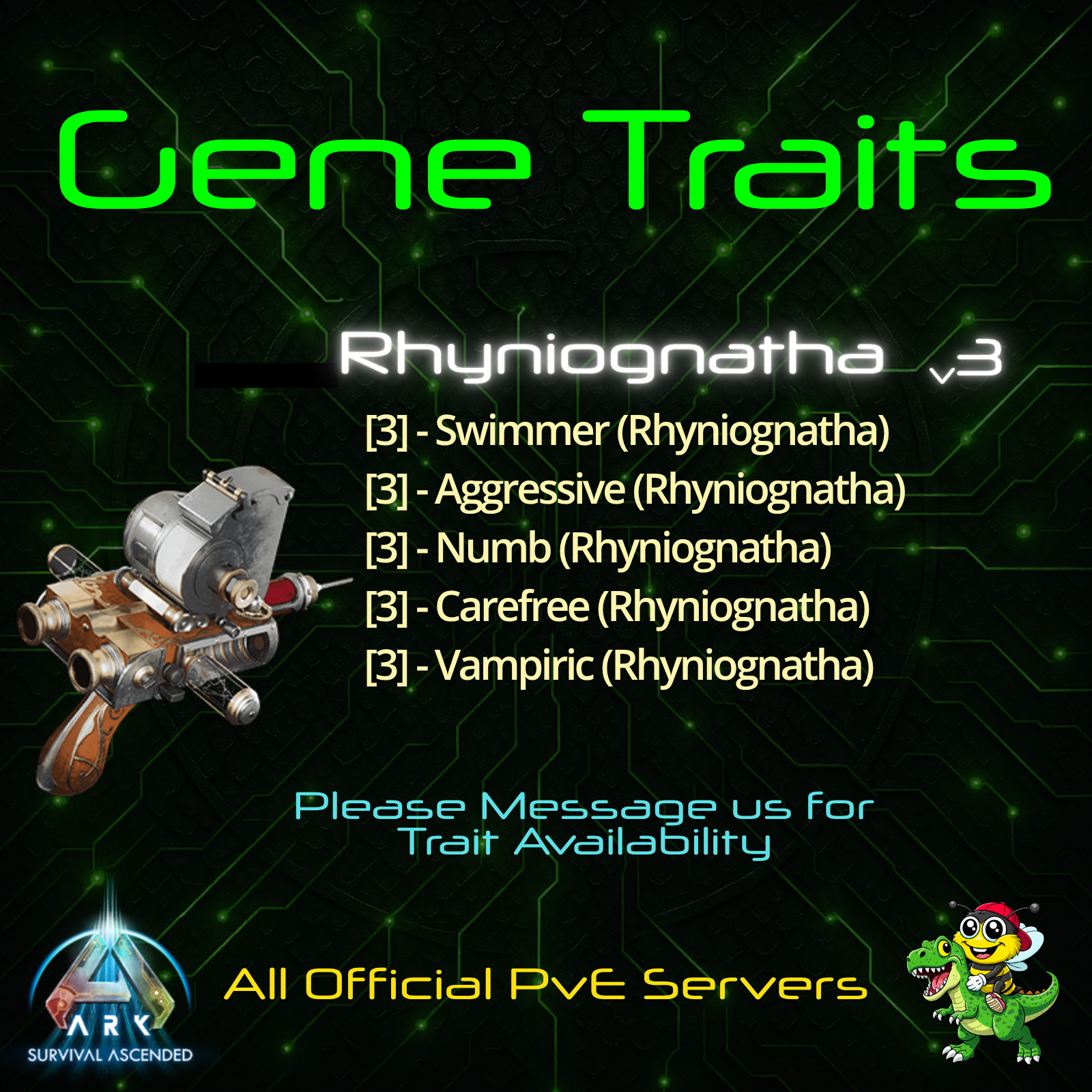 Top-Stat-Trait-Ready-Bugs-(Rhyniognatha)-Ark-Survival-Ascended-PvE-BusyBee
