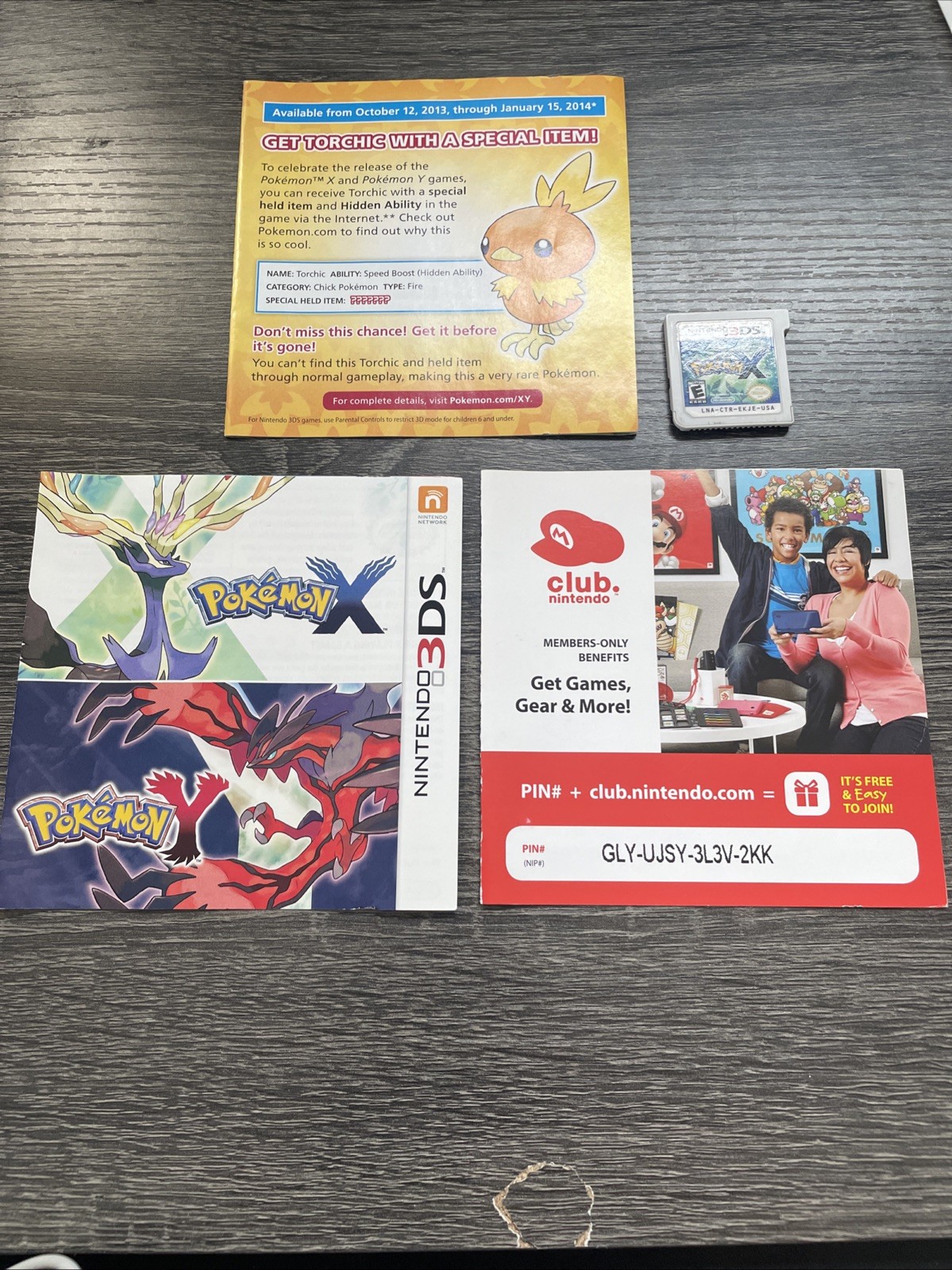 Pokemon X (Nintendo 3DS, 2013) CIB Works Great!