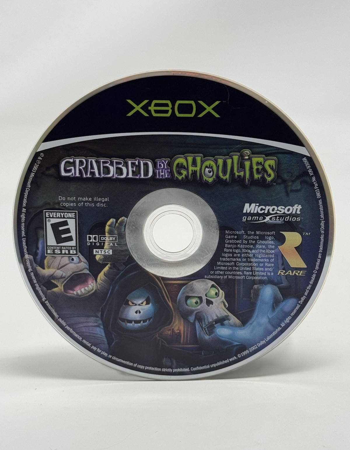 Grabbed by the Ghoulies Microsoft Xbox Pristine Disc Only + Warranty Included