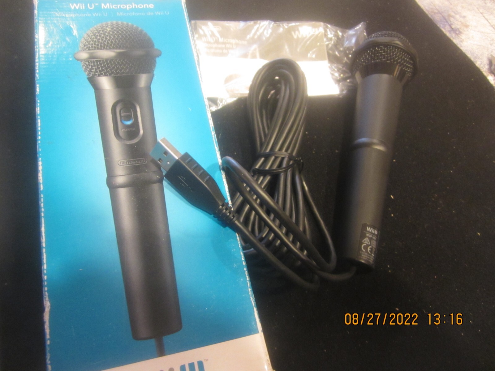 Nintendo Wii U Microphone Official Genuine WUP 021 new but open box