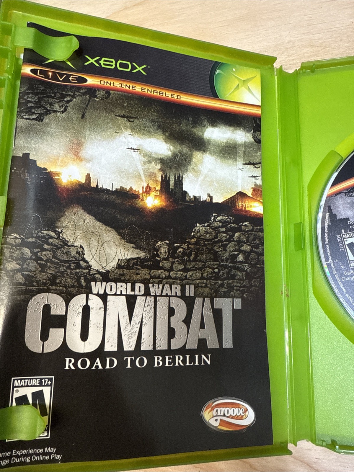 World War II Combat: Road to Berlin (Microsoft Xbox, 2006) CIB Verified Working
