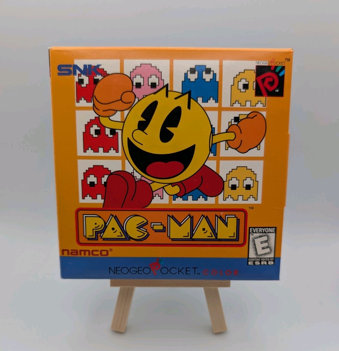 PAC-MAN [Neo Geo Pocket Color NGPC] US CIB w/Sealed 3-Ring Set, NEAR MINT TESTED