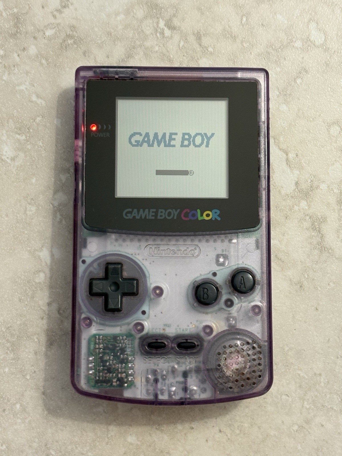 Nintendo Game Boy Color Clear Atomic Purple 👾 CGB-001 GBC Excellent