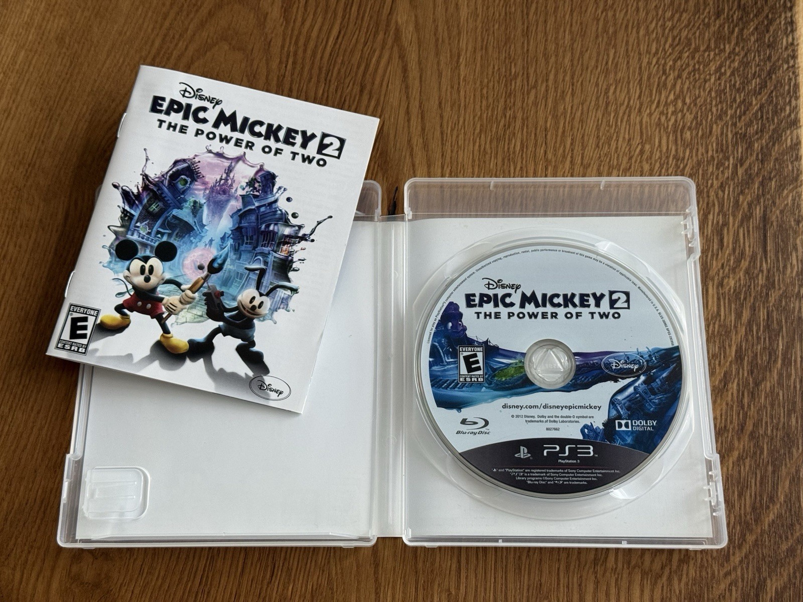 Disney Epic Mickey 2: Power of Two (Sony PlayStation 3, 2012) PS3 CIB Complete