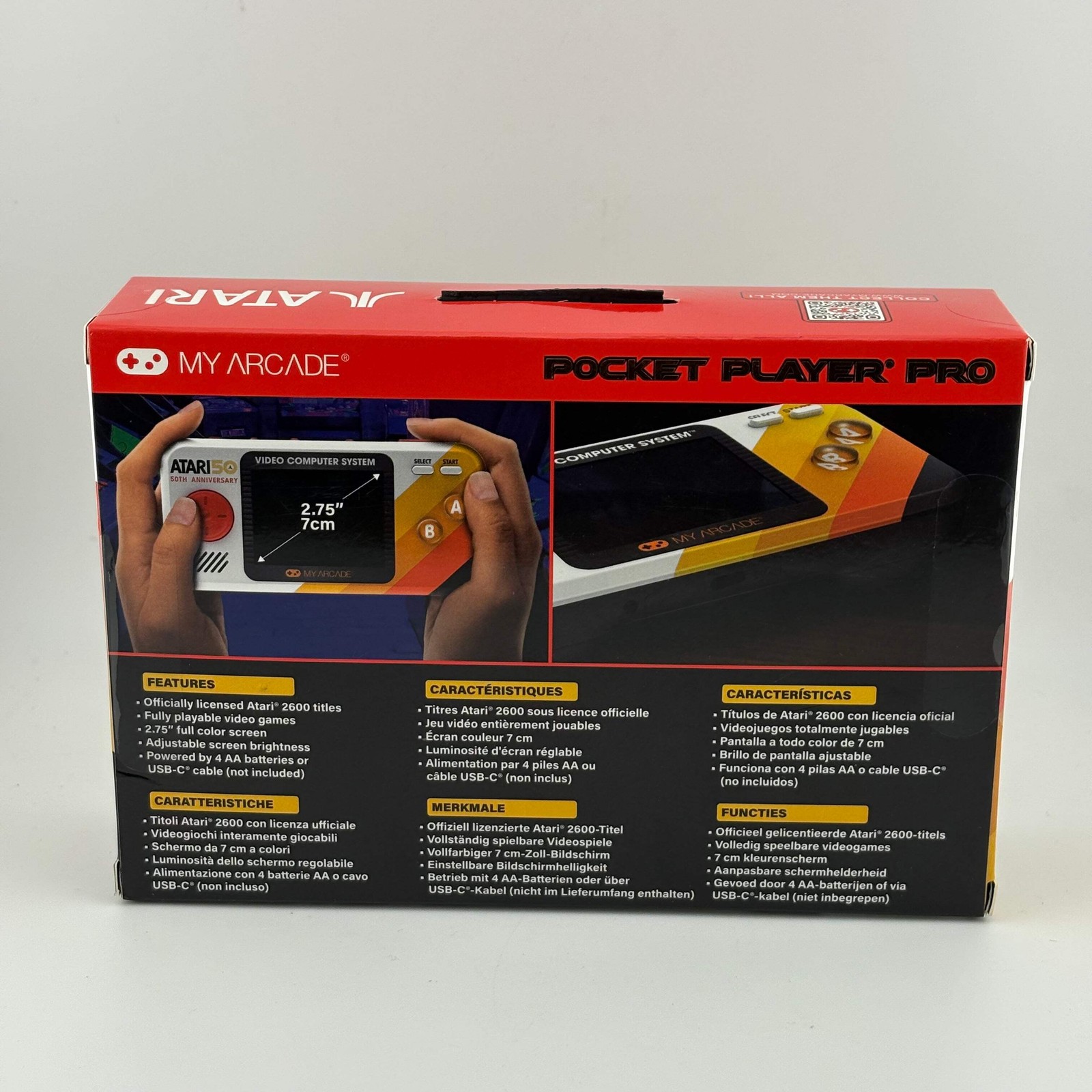 New My Arcade Pocket Player Pro 100 Atari Games Gaming System