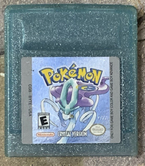 Pokemon Crystal Version Cartridge Shell – Nintendo Game Boy Color *AUTHENTIC*