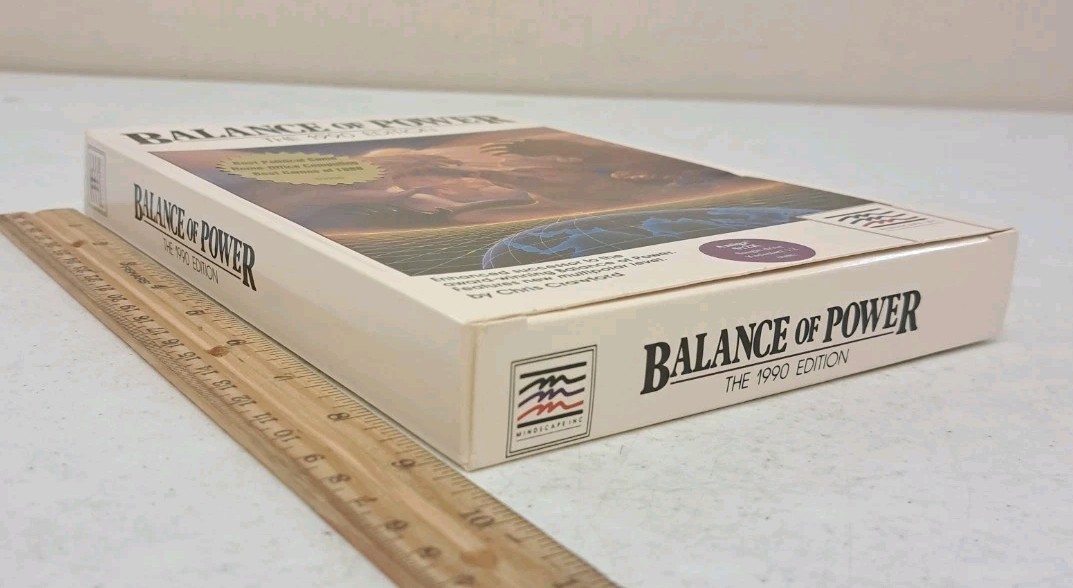 No Discs-Box/Manual Only- Balance of Power The 1990 Edition-Amiga 512