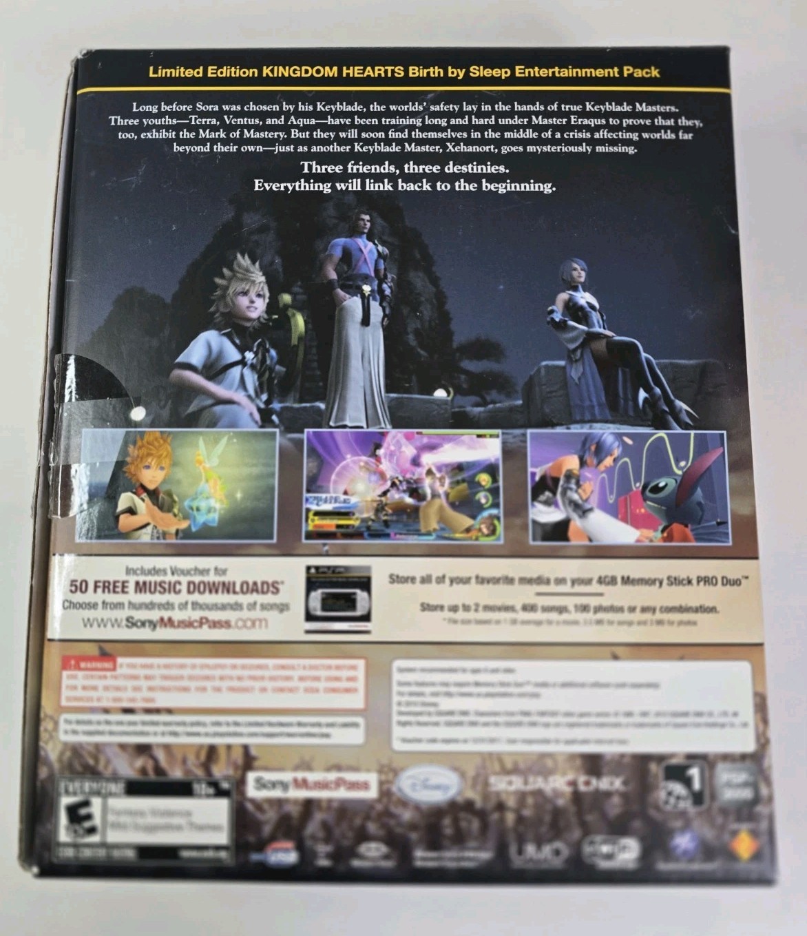 Sony PlayStation Portable PSP Kingdom Hearts Birth By Sleep Console – CIB RARE