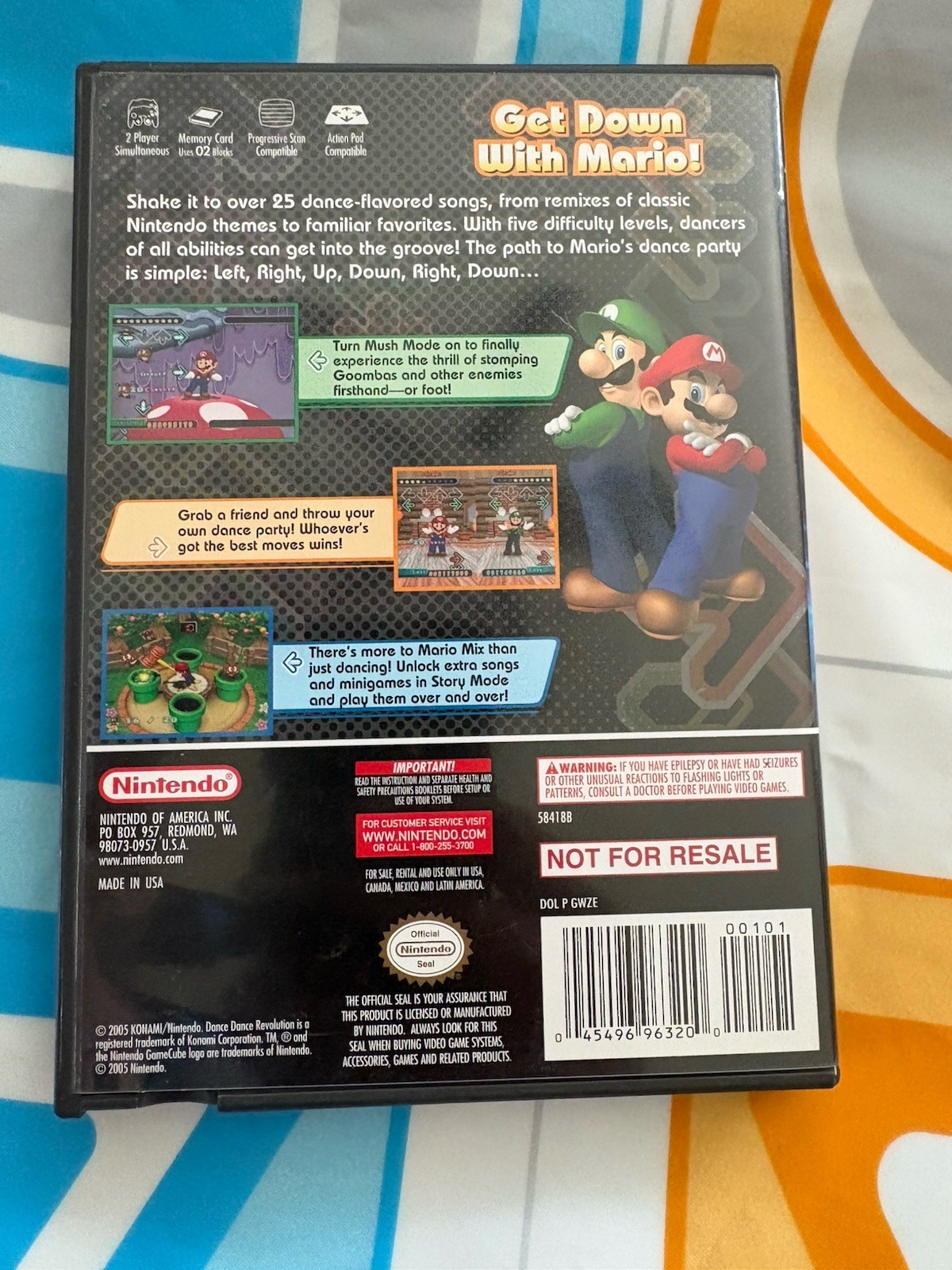 Dance Dance Revolution: Mario Mix with Wii Dance Pad. Tested and Working