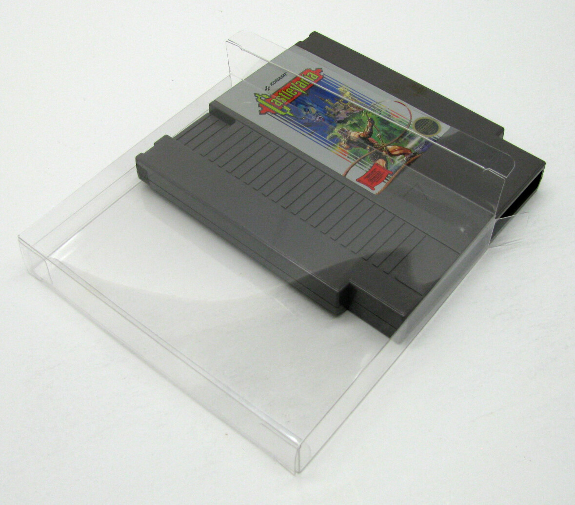 10x NINTENDO NES GAME CARTRIDGE – CLEAR PROTECTIVE BOX PROTECTOR SLEEVE CASE