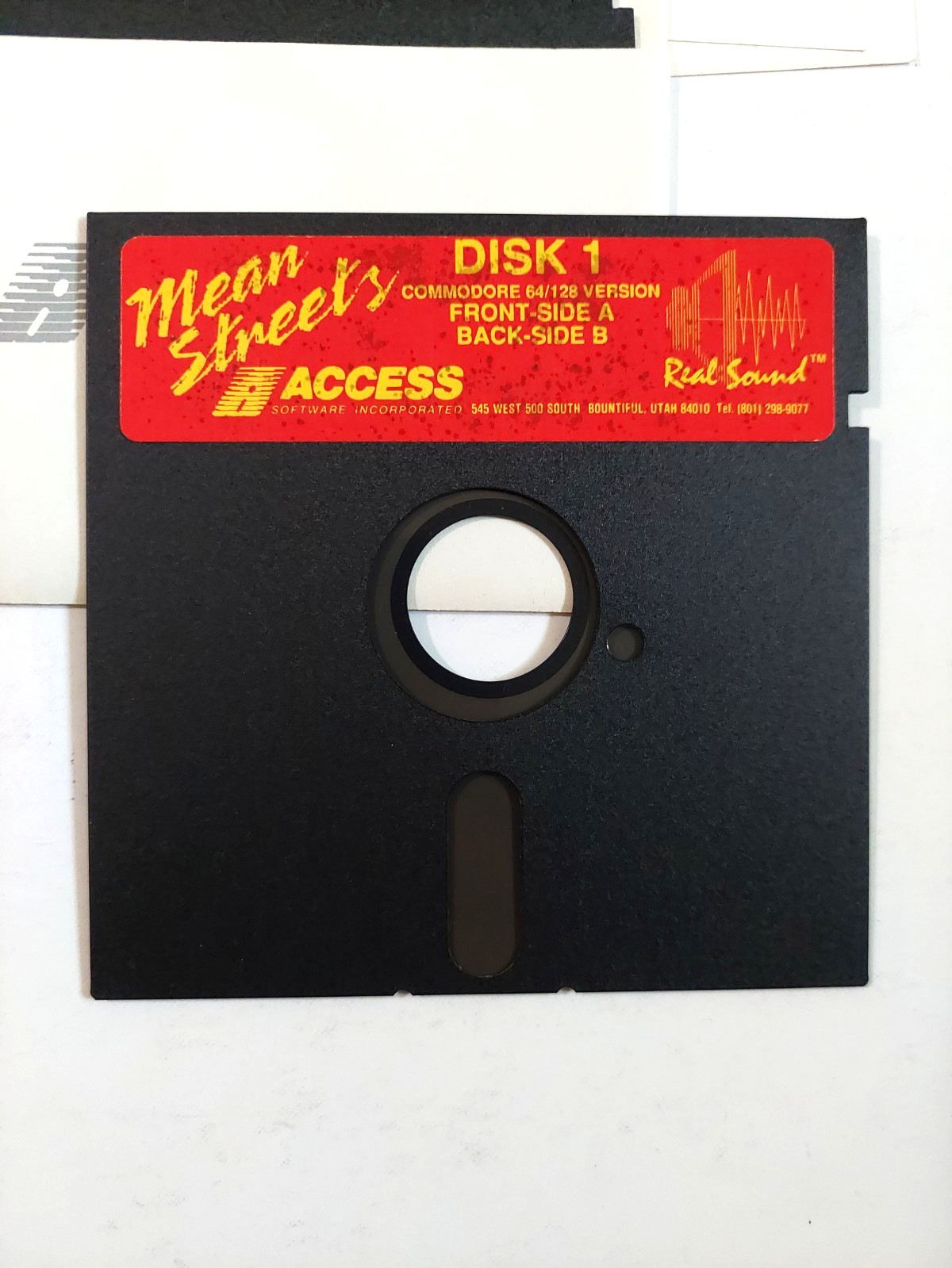 Mean Streets Commodore 64 1989 W/Manual Box Access Floppy Untested Tex Murphy