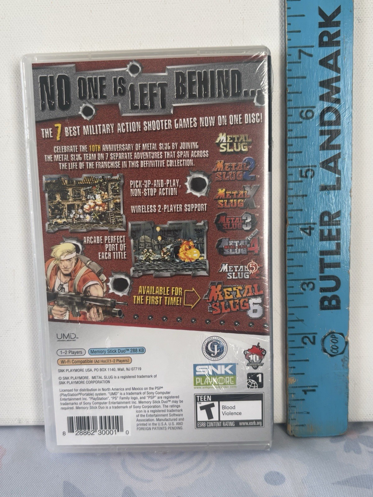 Metal Slug Anthology Video Game Sony PSP Handheld 2007 Complete W/ Manual Tested