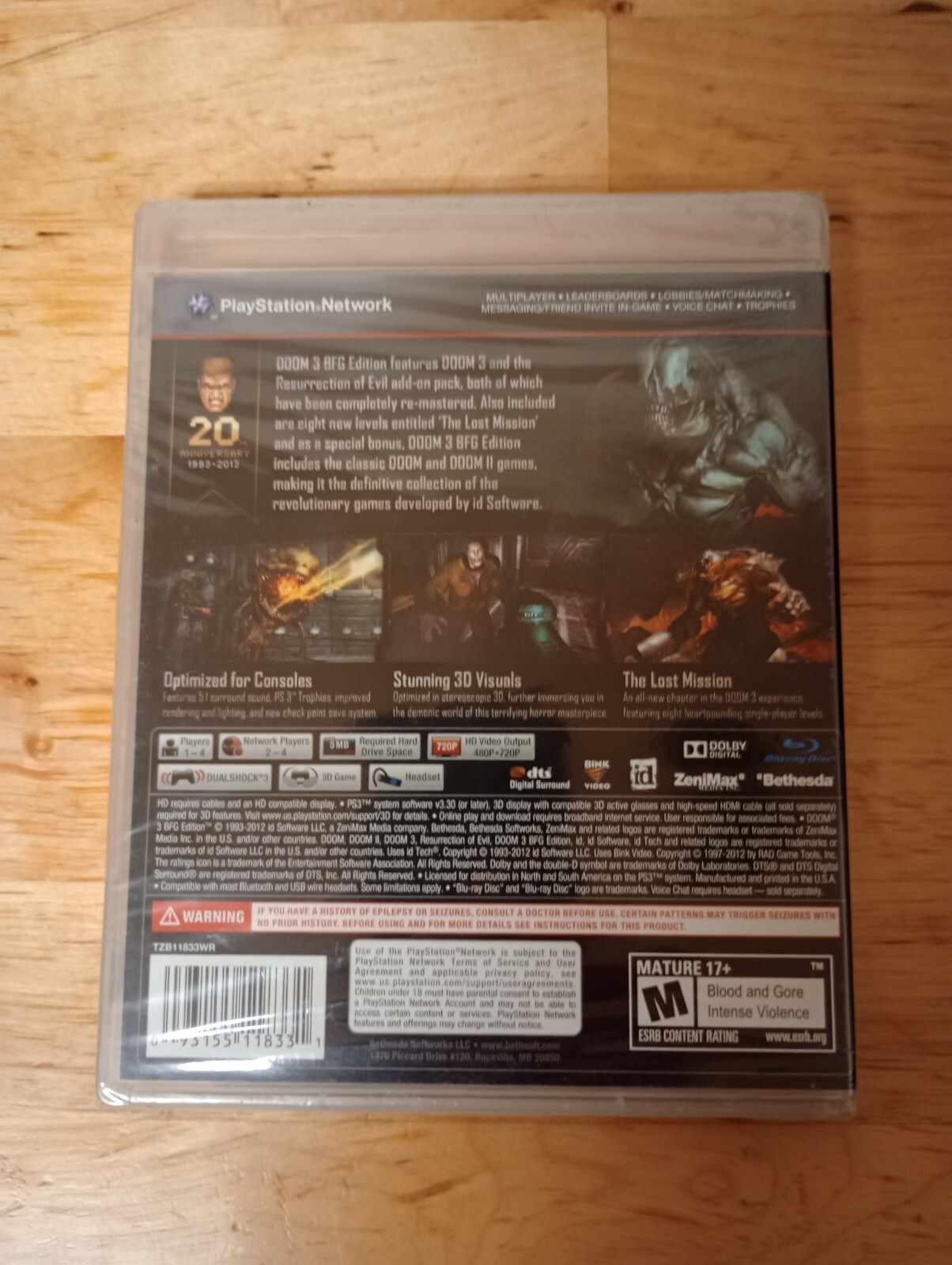 Doom 3 BFG Edition – Sony PlayStation 3 PS3