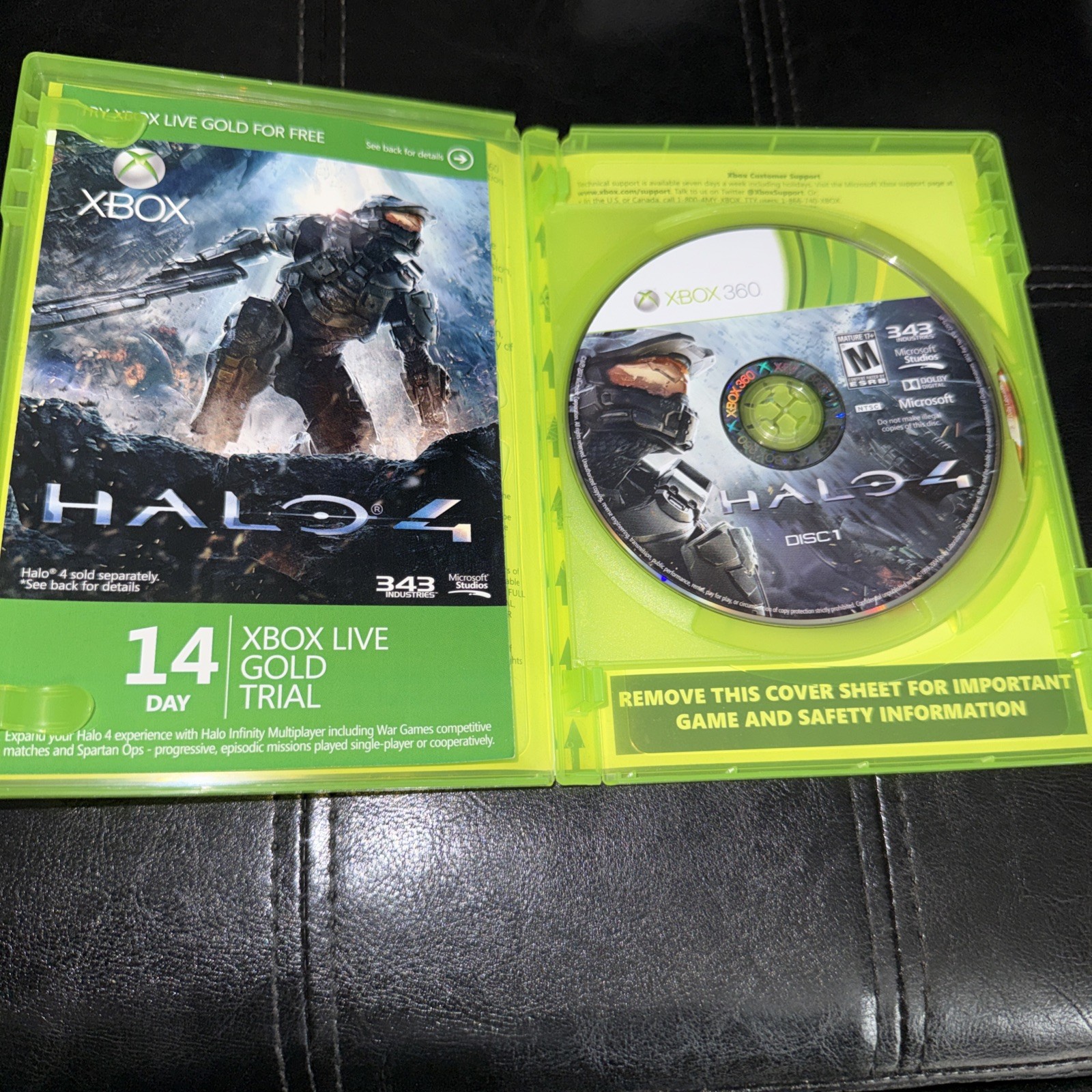 Halo 4 Microsoft Xbox 360, 2012, 2-Disc Set, Complete in Box, Tested Working