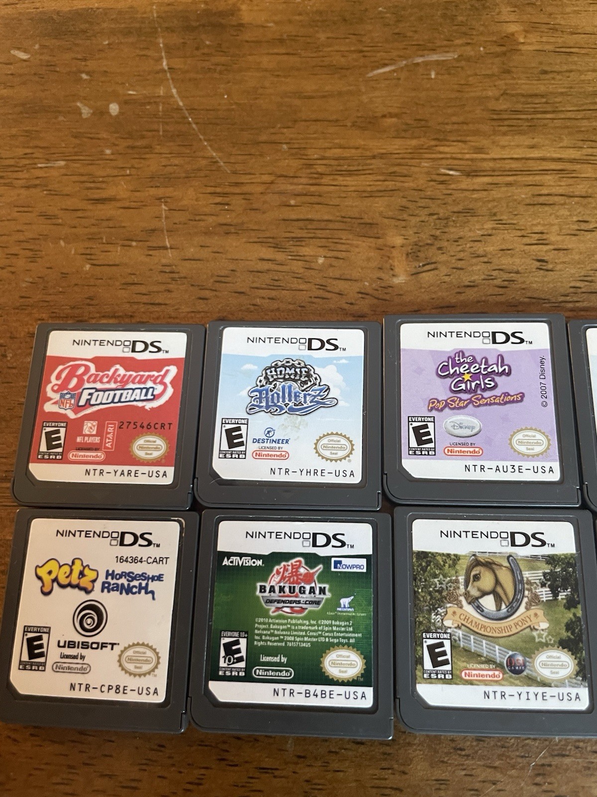 Nintendo DS lite Silver Console (USG-001), 14 DS Games Tested