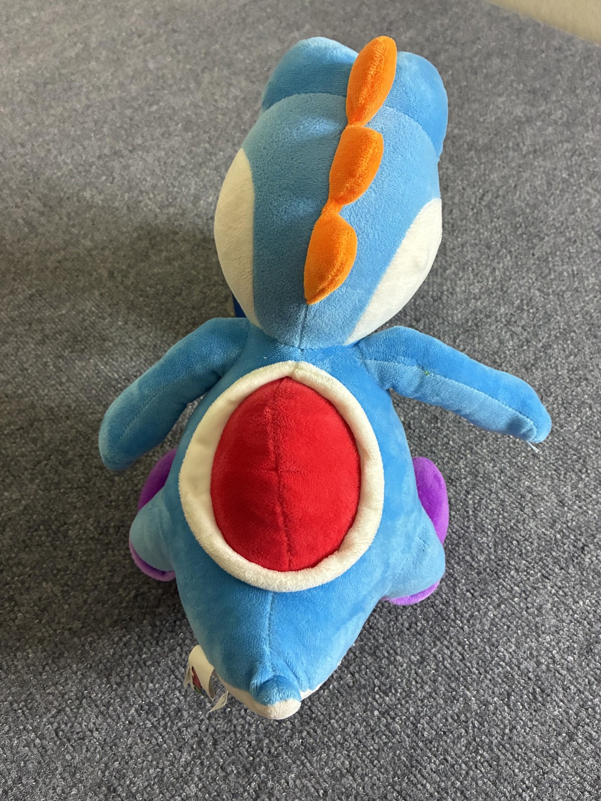 Super Mario Bros Blue Yoshi Plush Doll Good Stuff Washable Stuffed Toy