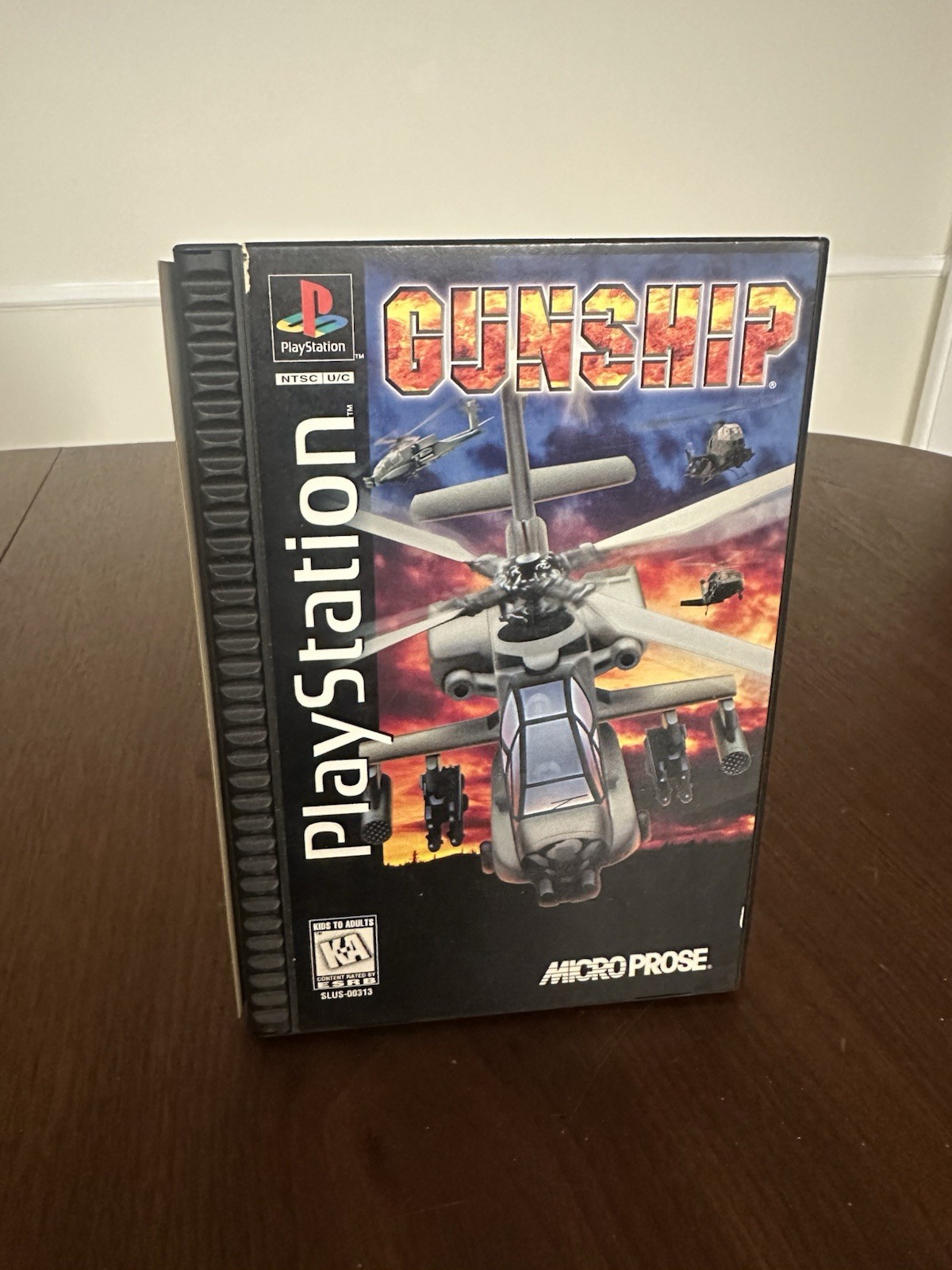 Gunship PlayStation 1 PS1 Long Box Complete CIB with foam & manual