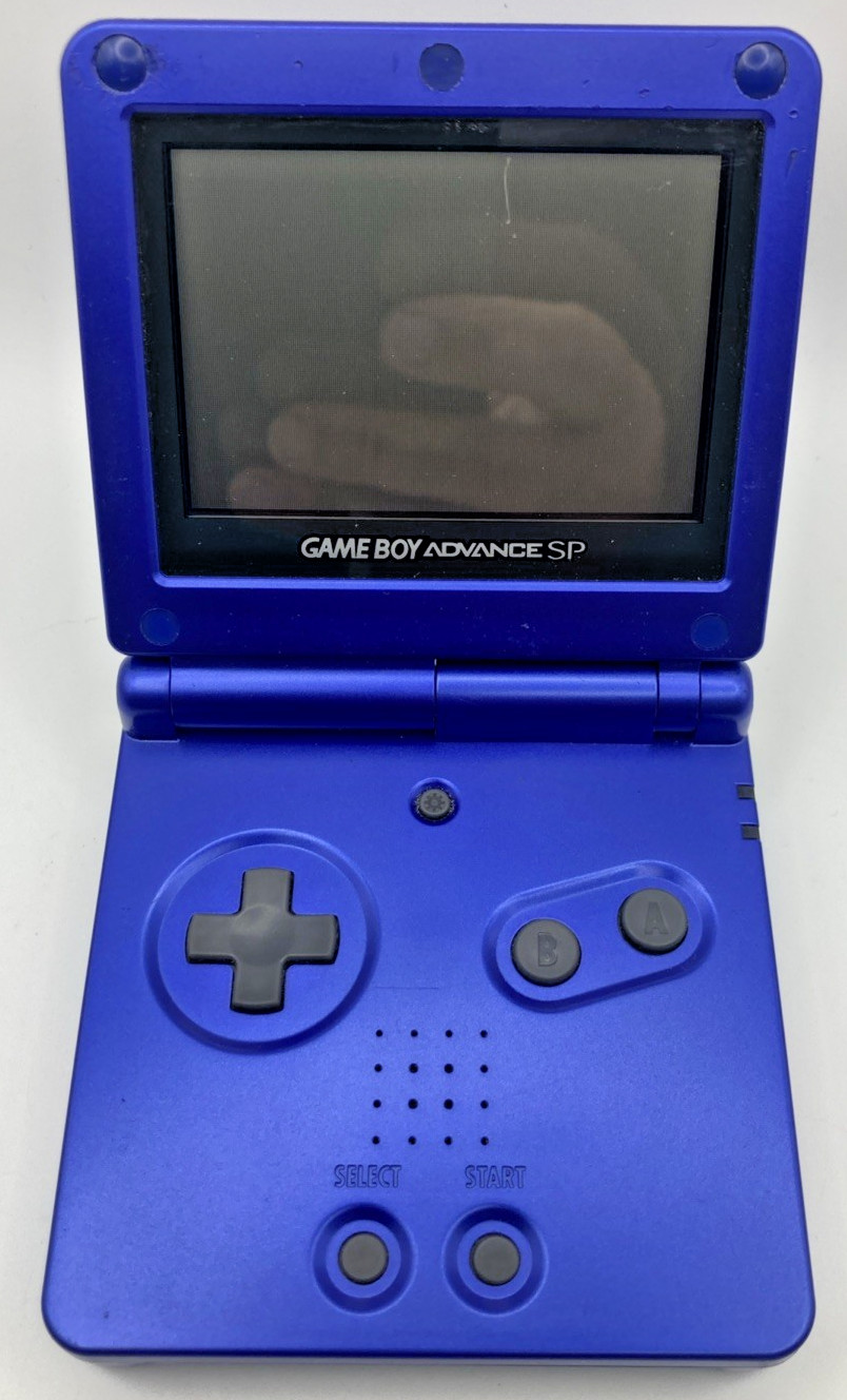 Nintendo Game Boy Advance SP Cobalt Blue Handheld System AGS-001 For Parts GBA
