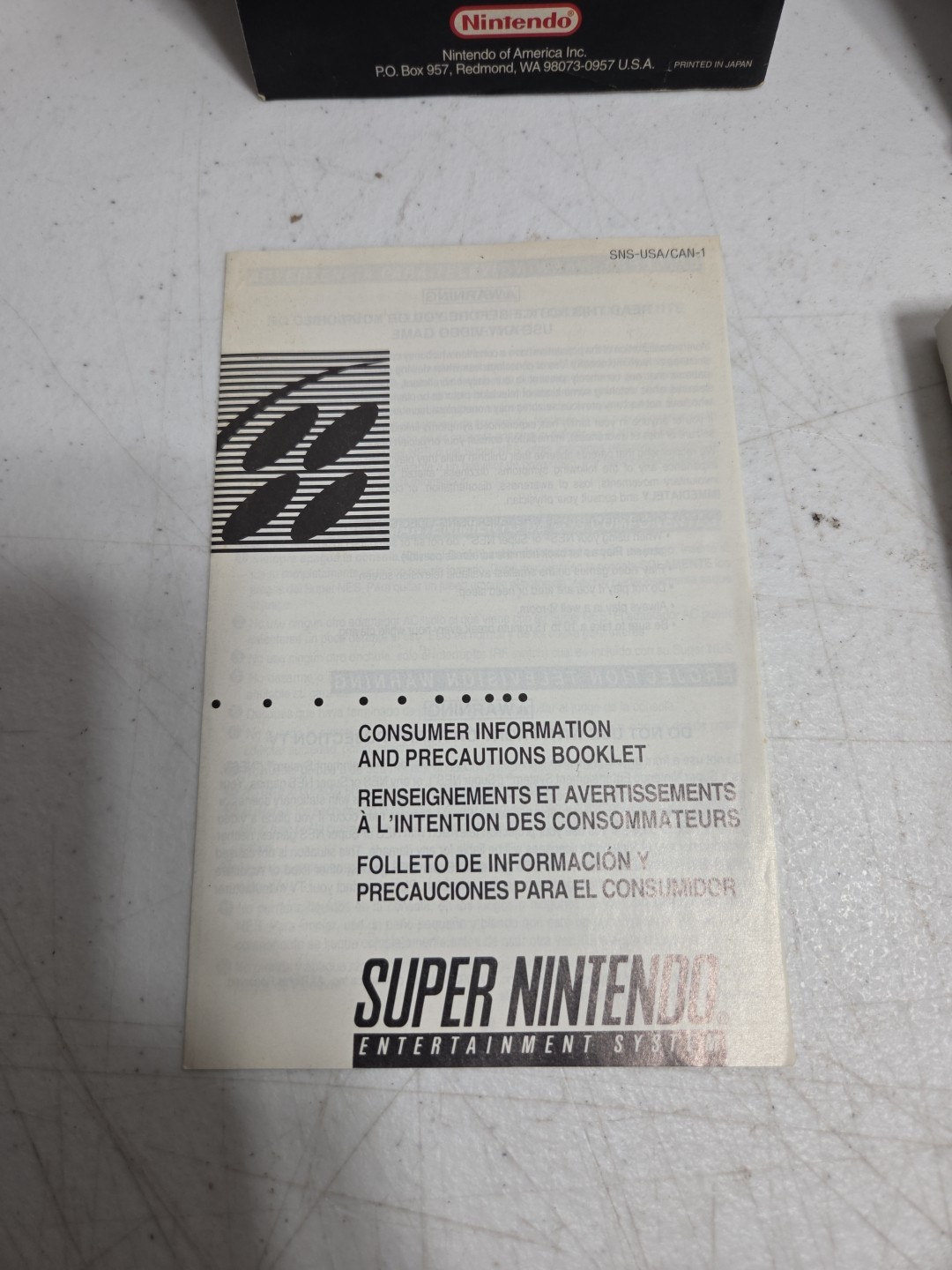Tested – Super Metroid Super Nintendo SNES Complete In Box CIB (Dmg Box)