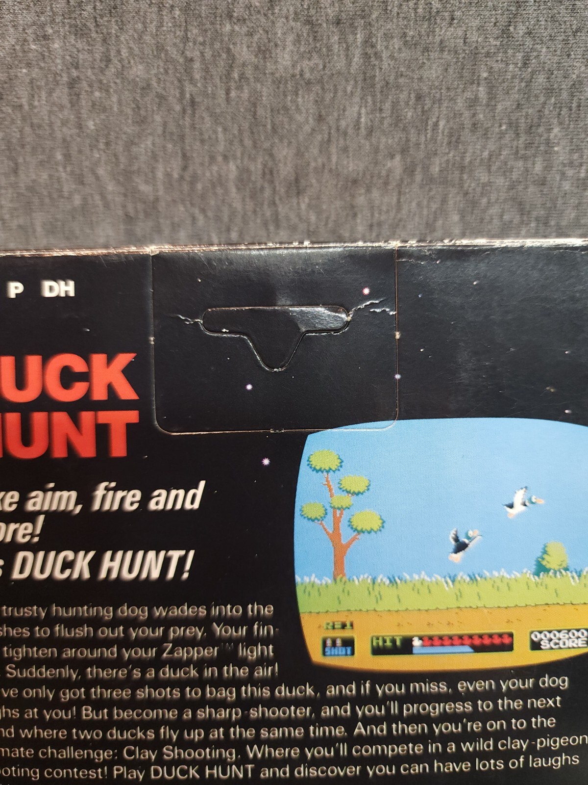 Duck Hunt NES Nintendo Entertainment 5-Screw, Unpunched Black Box!!READ