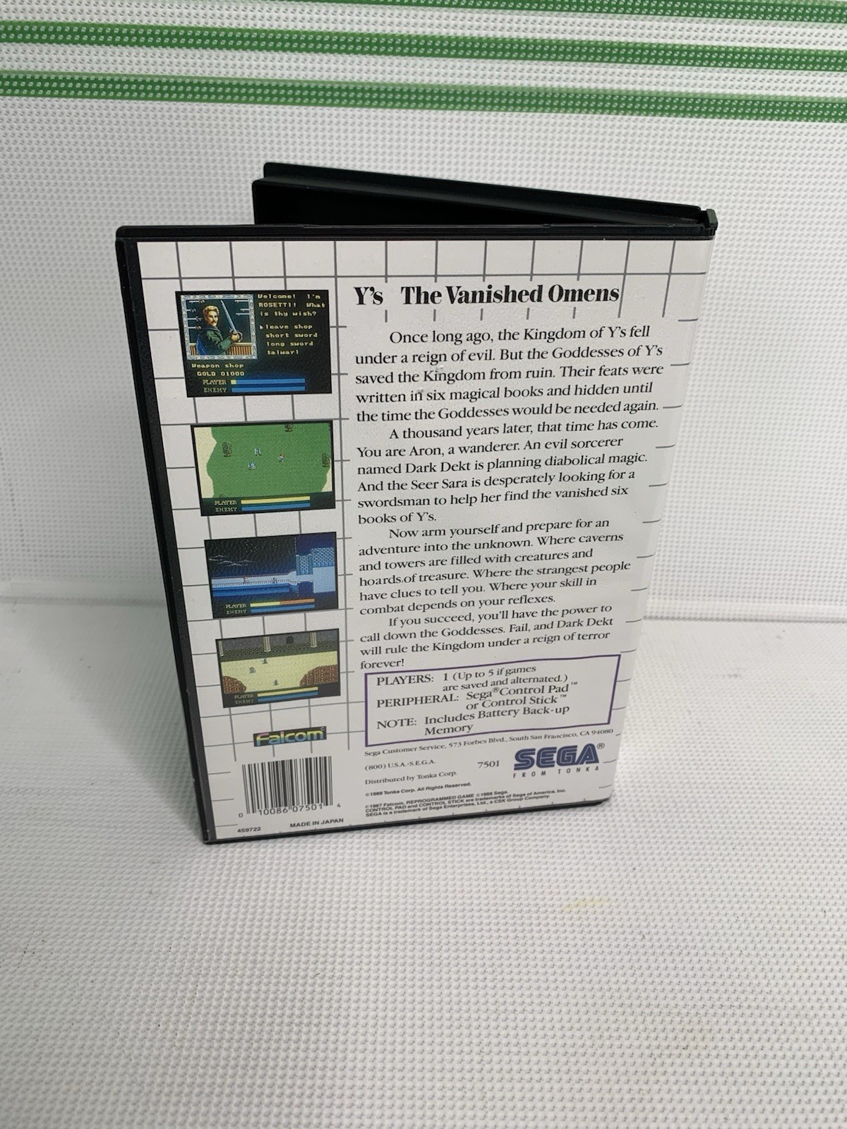 Ys The Vanished Omens, Sega Master System (No Manual)