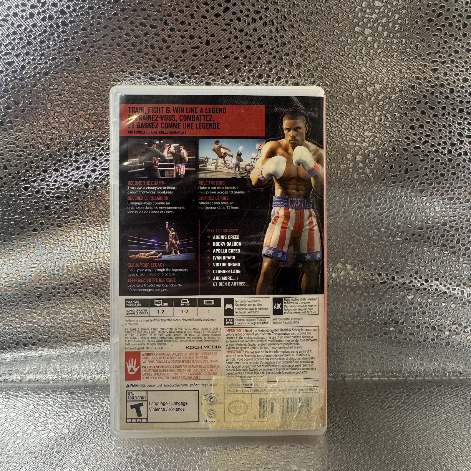 Big Rumble Boxing Creed Champions Nintendo Switch Game Tested Working Pre Owned