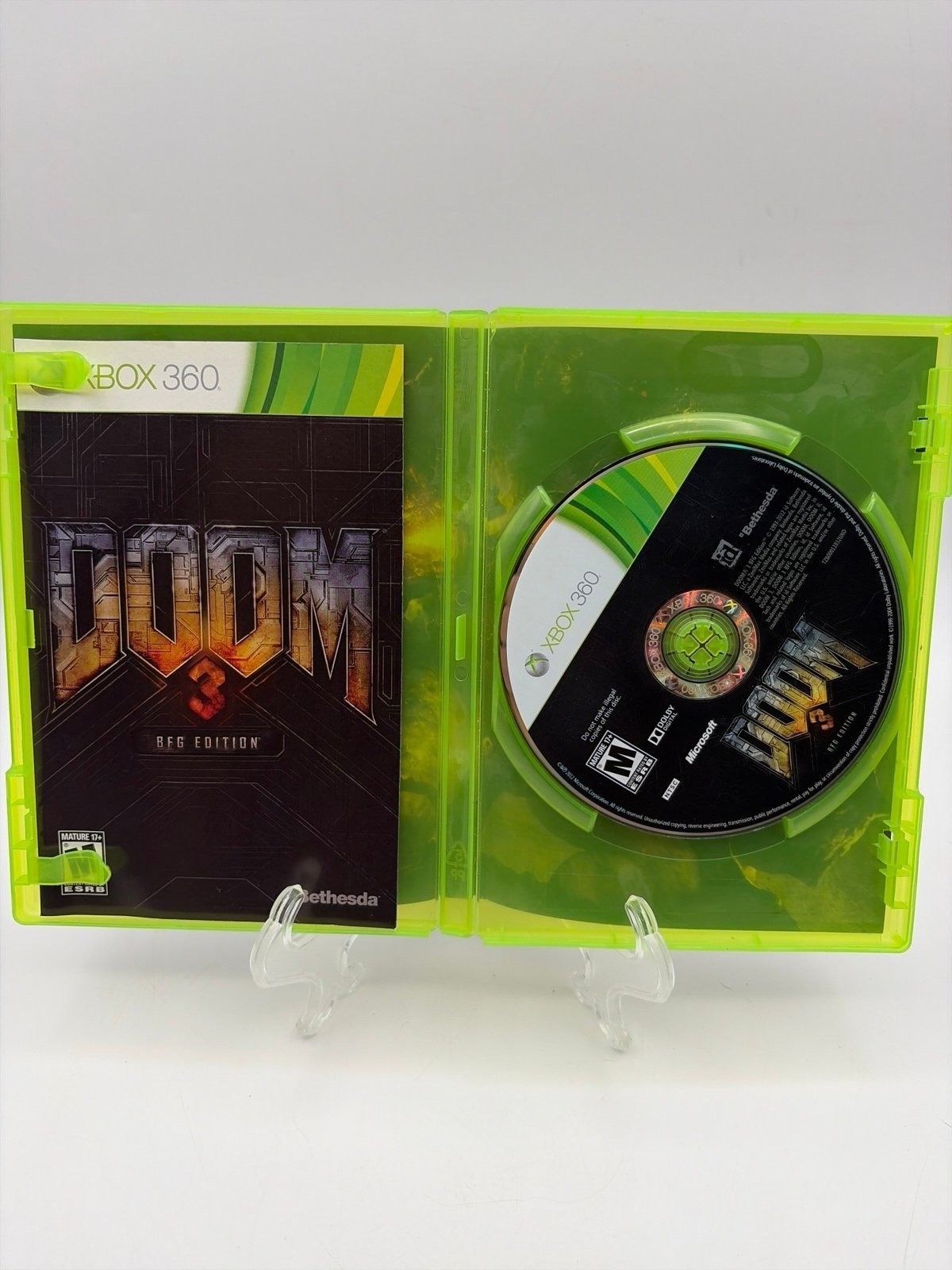 Doom 3 BFG Edition (Microsoft Xbox 360, 2012) CIB Complete w/ Manual – TESTED