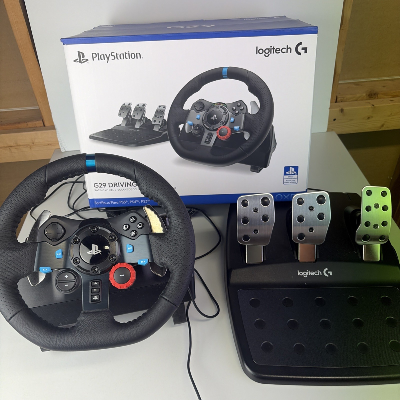 Logitech G29 Driving Force Racing Wheel – Black (941-000110)