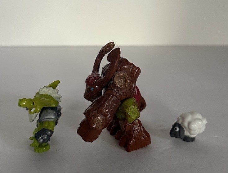 SKYLANDERS Mega Bloks Mini Figures: Tree Rex & Troll With Sheep Figures
