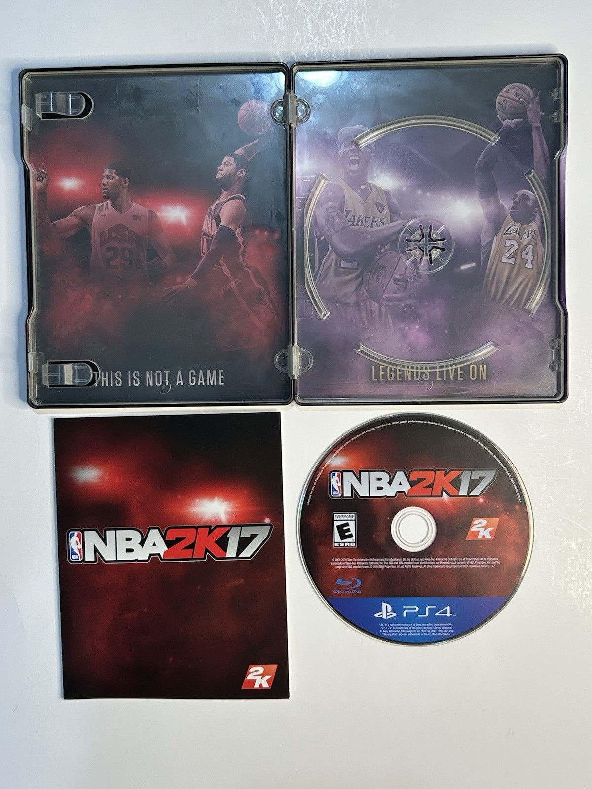 NBA 2K17 Rare Kobe Bryant Steelbook With Game + Legend Edition Gold (Xbox One)