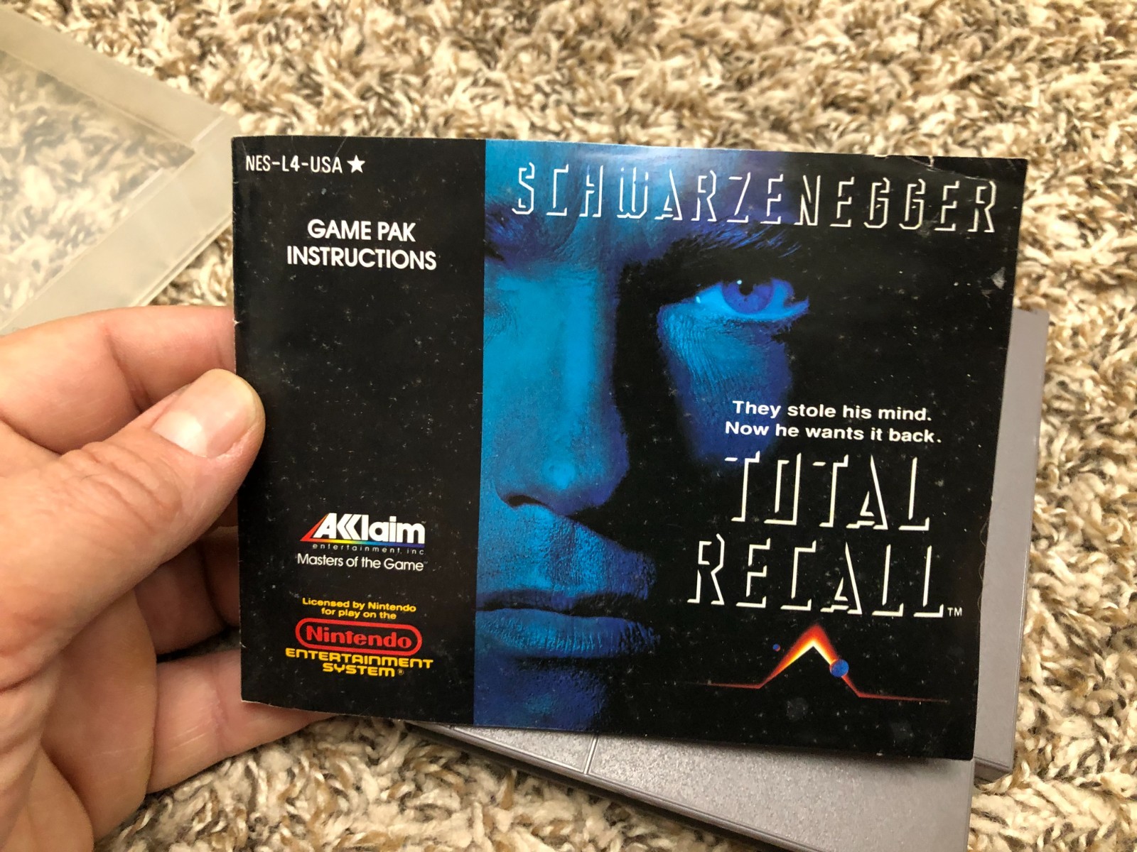 Total Recall (Nintendo Entertainment System, 1990) Original Game & Manual Tested