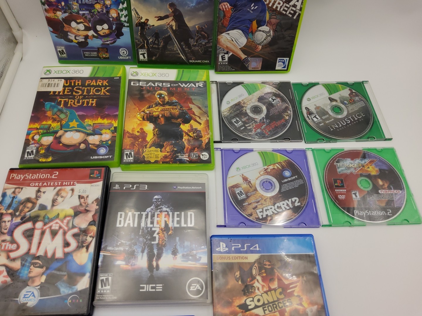 Xbox360 / Playstation – 14 Mixed Video Game Lot – 2000s / 2010s – Video Games