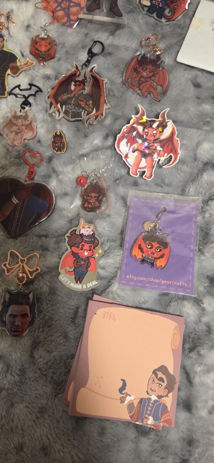 Lot of Baldur’s Gate 3 Fan-Made Etsy Goods || BG3 || Acrylics, Standees, Pins