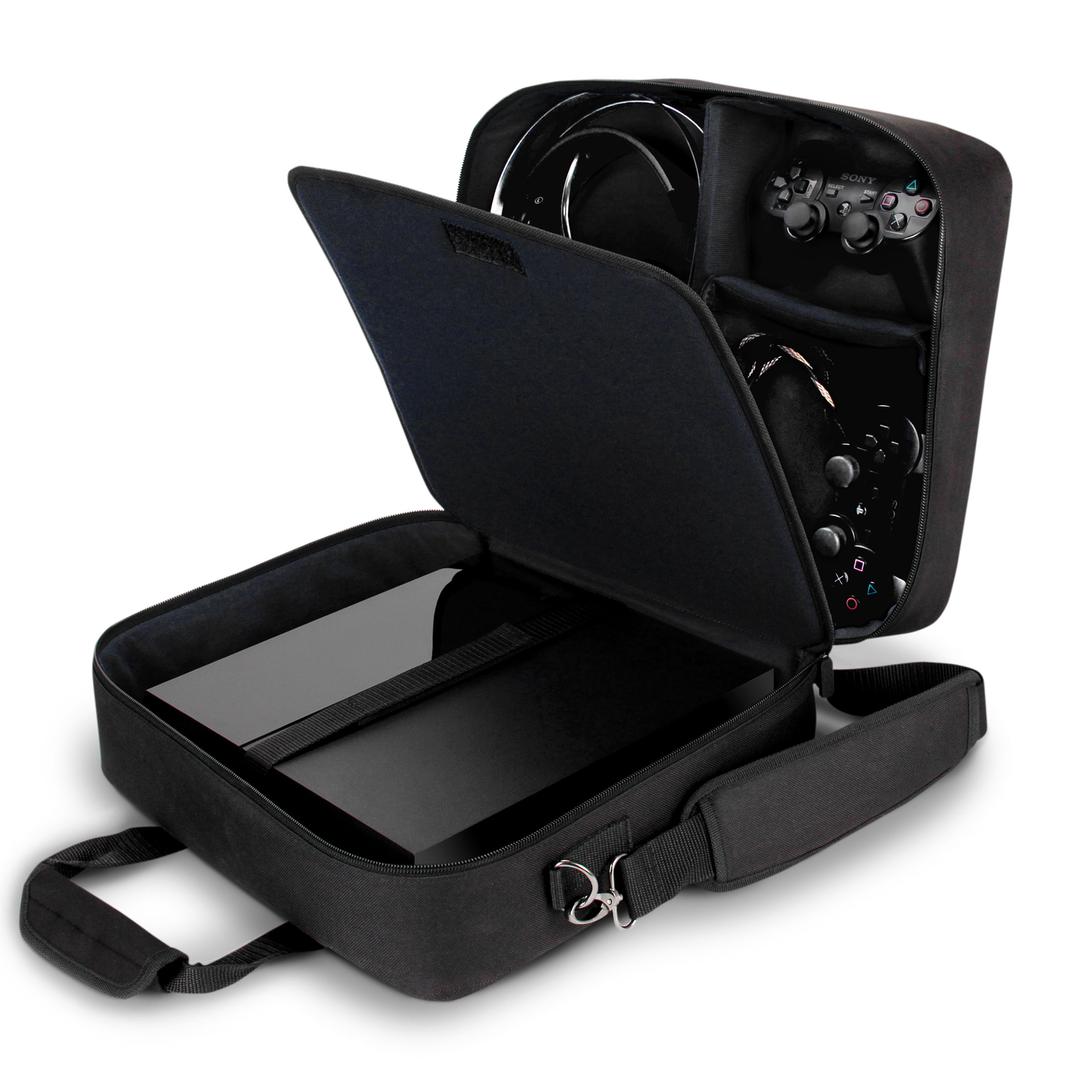 USA GEAR Case for Sony PlayStation 4 Pro / PS4 Pro 4K Travel Case Carrying Bag