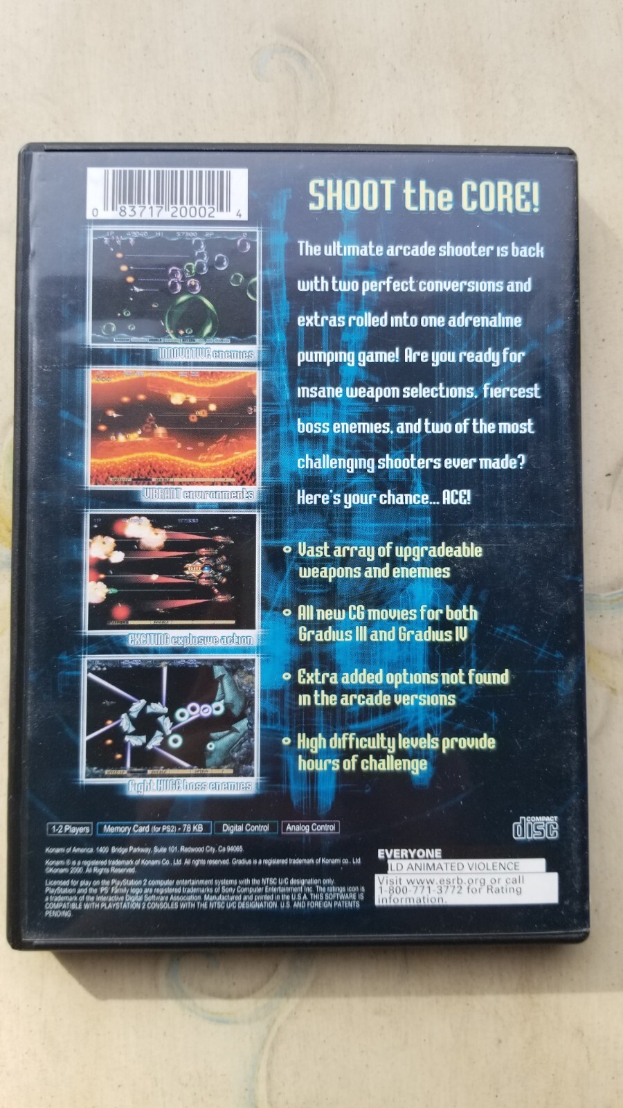 Gradius III (3) and IV (4) PlayStation 2. In Like New condition.