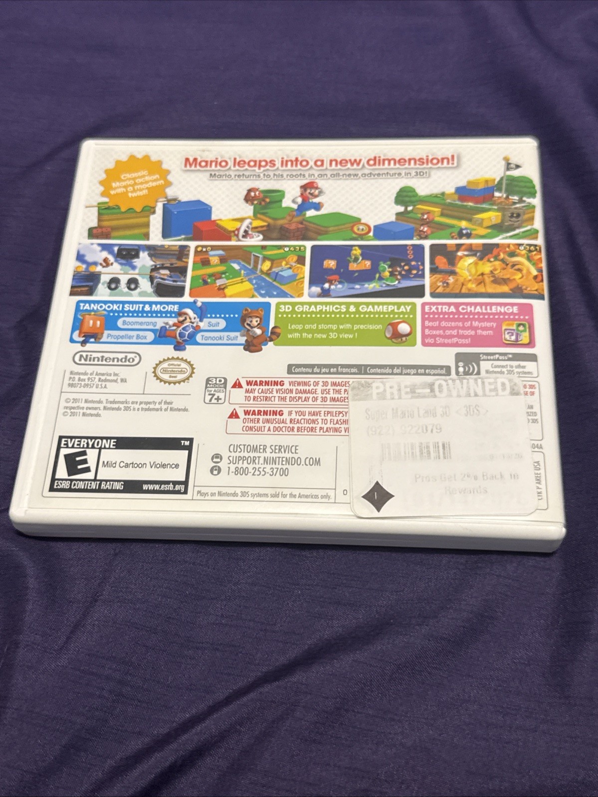 Nintendo 3DS XL / LL *Region Free*— 3 Games Included + Charger —Read Description