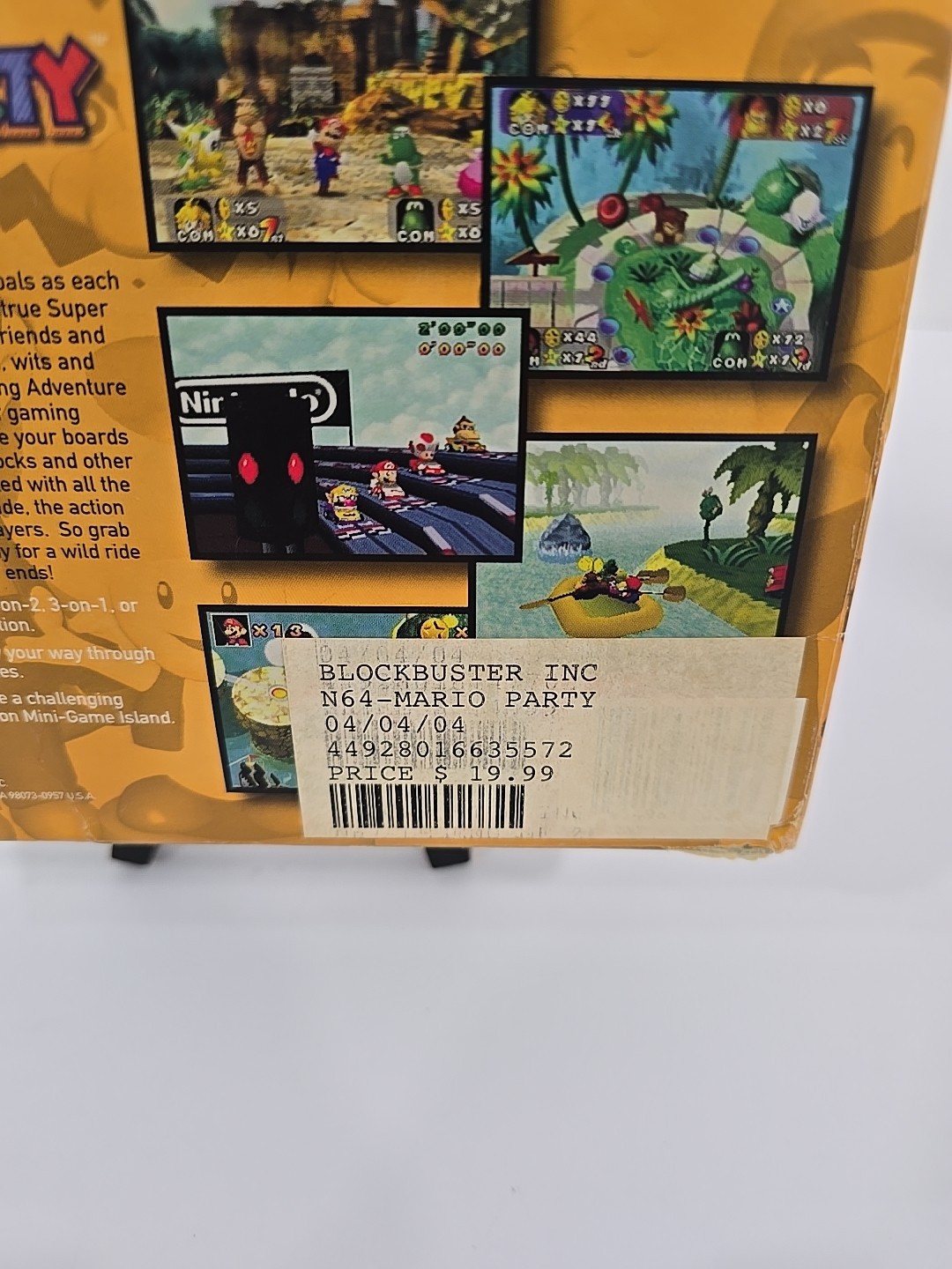 Mario Party 1 Nintendo 64 N64 Complete w/ Manual & Box PROPERTY OF BLOCKBUSTER
