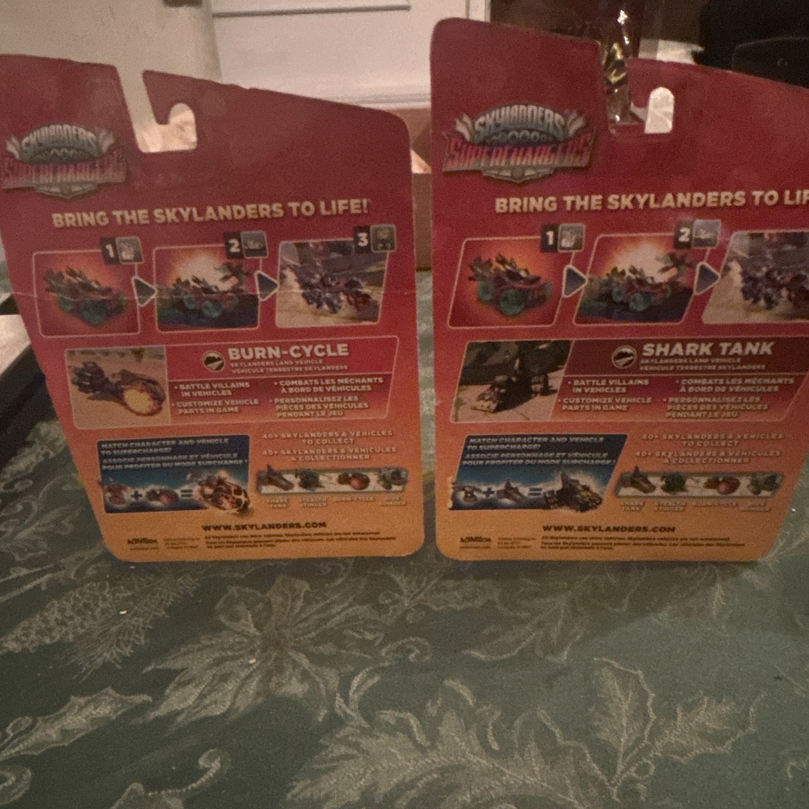 Skylanders SuperChargers Burn-Cycle & Shark Tank Vehicle Figures