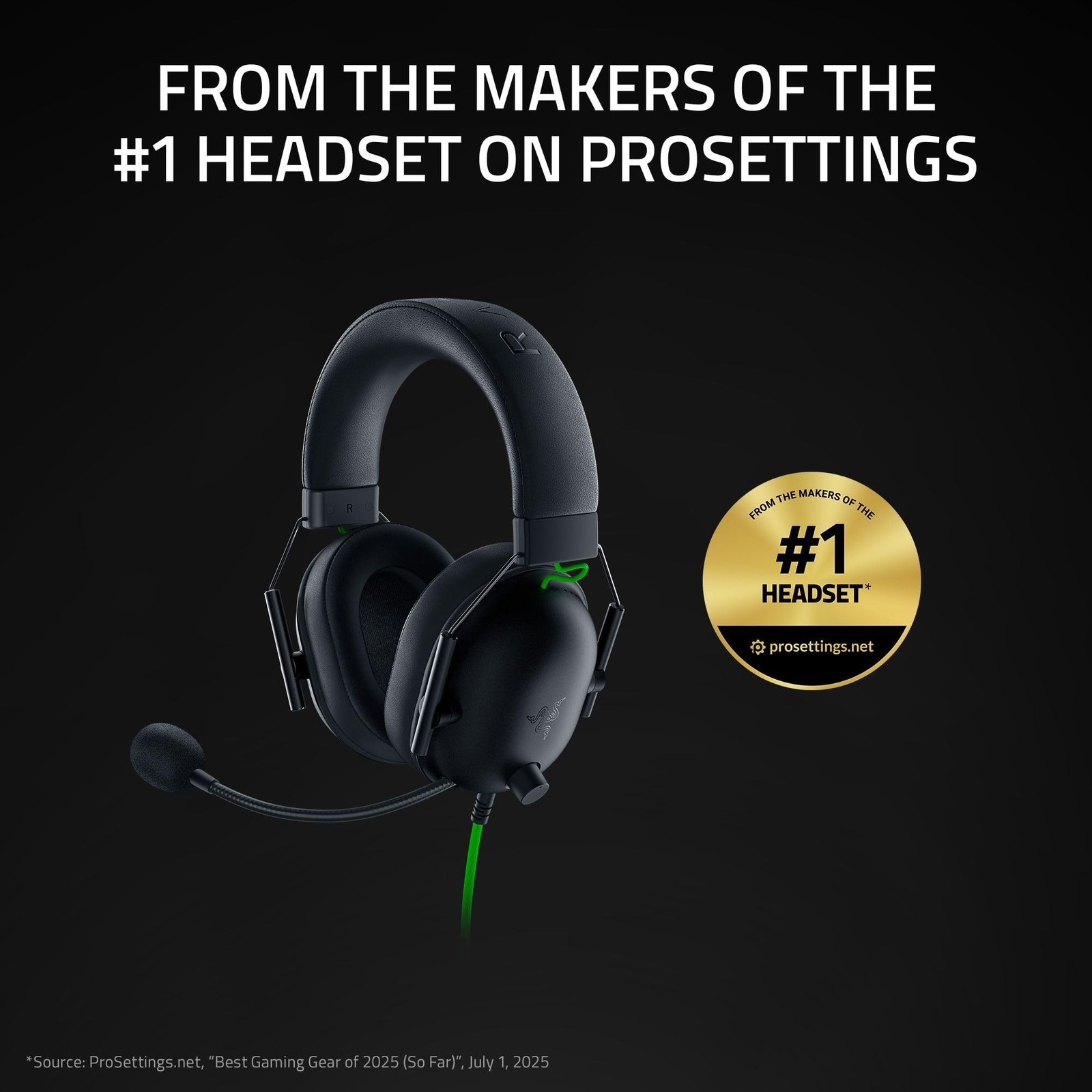 Razer BlackShark V2 X Gaming Headset: 7.1 Surround Sound – 50mm Drivers – Mem…
