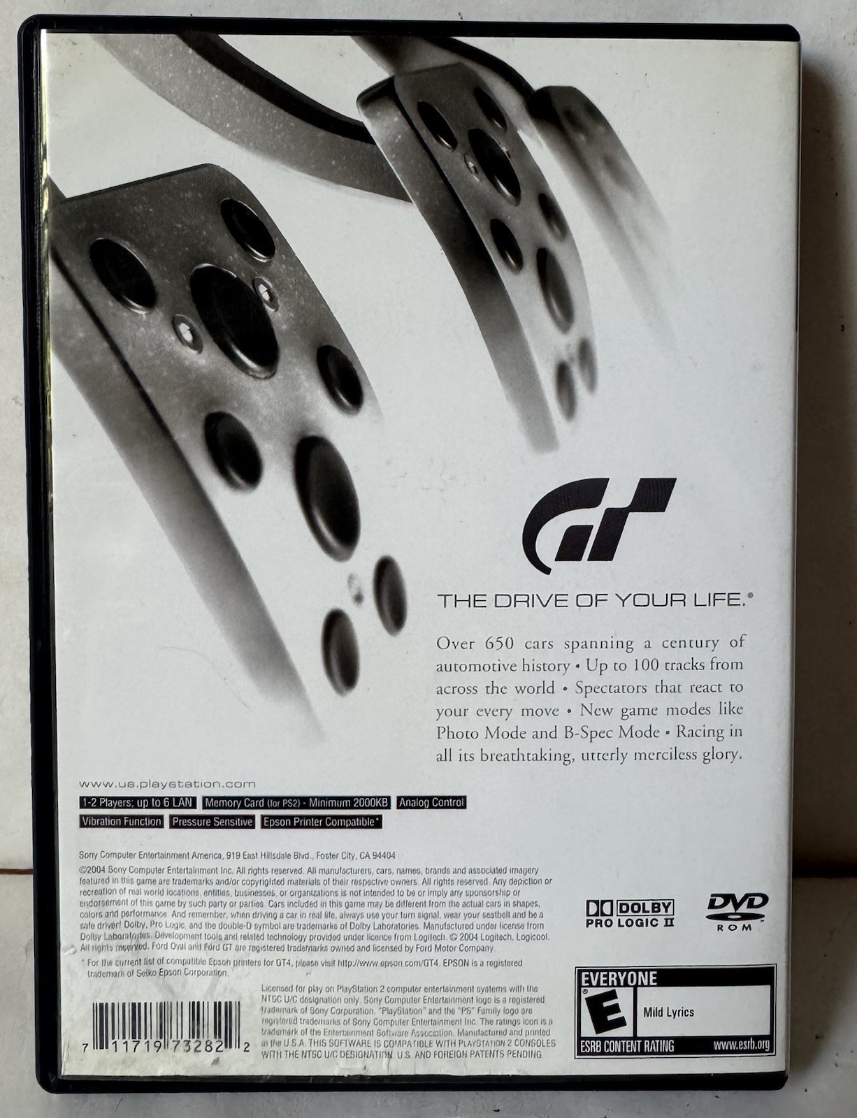 Gran Turismo 4 (Sony PlayStation 2, 2005) Black Label Tested Free Shipping