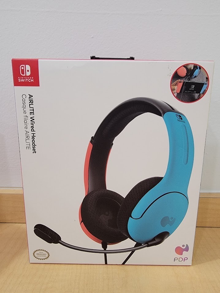 PDP-AIRLITE Wired Gaming Headset For Nintendo Switch, OLED M, and Lite-Neon Pop