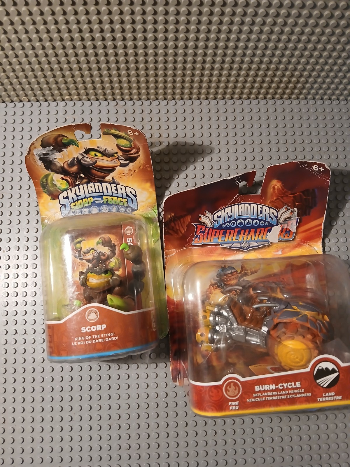 Skylanders Swap Force Figures Lot of 2 scorp and burn cycle