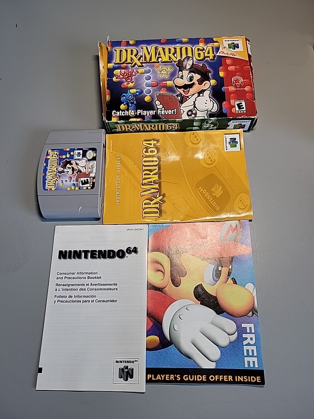 Dr. Mario 64 N64 Nintendo 64 Complete Box and Manual Tested Working