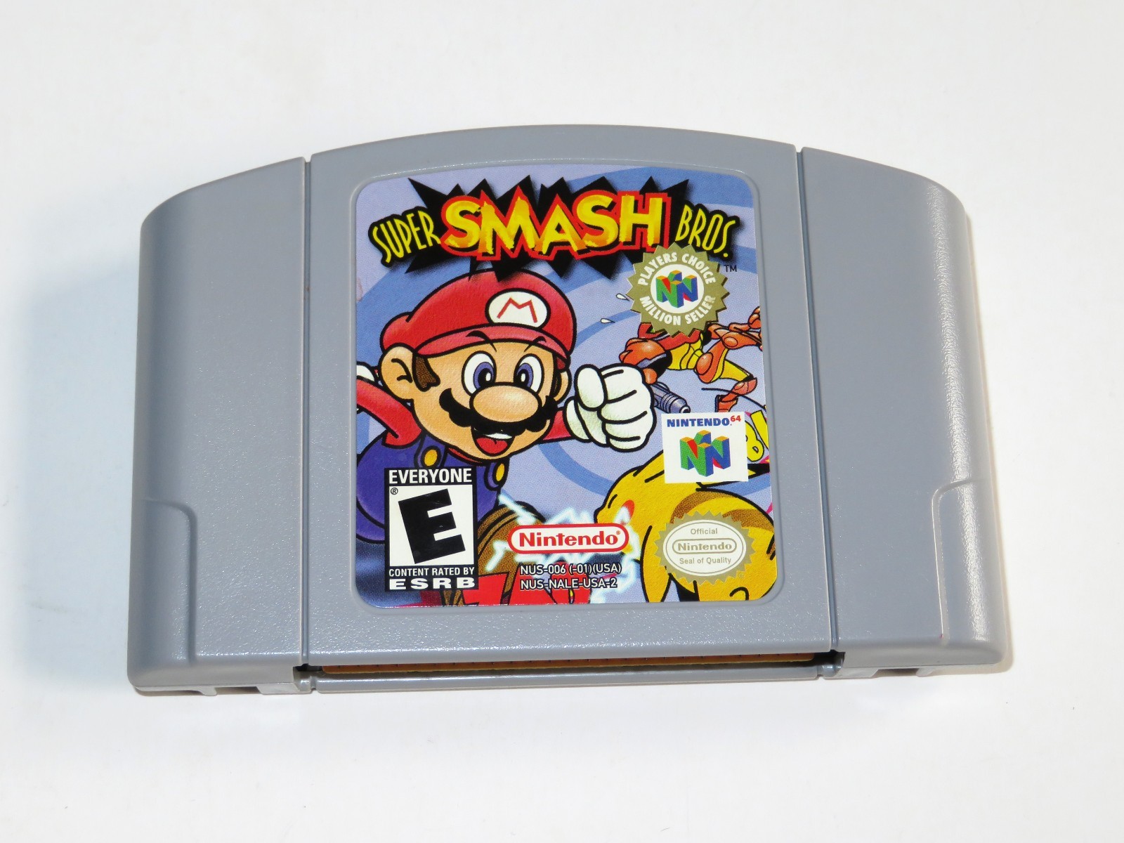 Super Smash Bros Authentic Nintendo 64 (N64)with Instruction Manual Tested