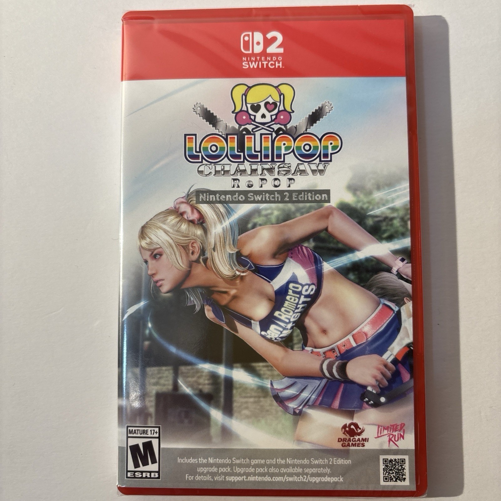 LOLLIPOP CHAINSAW REPOP NINTENDO SWITCH 2 LIMITED RUN GAMES & CHEERLEADER STATUE